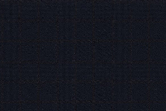 Dormeuil Fabric Blue Check 100% Wool (Ref-845010)