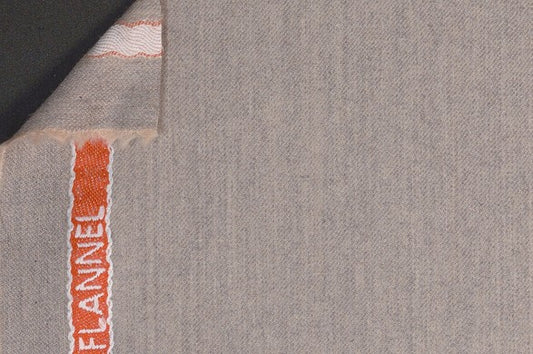 Dormeuil Fabric Beige Plain 100% Wool (Ref-845021)