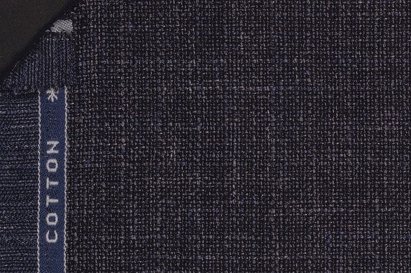 Dormeuil Fabric Navy Plain 47% Linen 43% Wool 10% Cotton (Ref-862650)