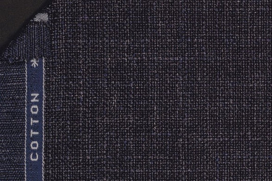 Dormeuil Fabric Navy Plain 47% Linen 43% Wool 10% Cotton (Ref-862650)