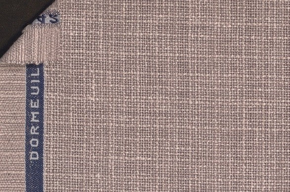 Dormeuil Fabric Grey Plain 47% Linen 43% Wool 10% Cotton (Ref-862652)