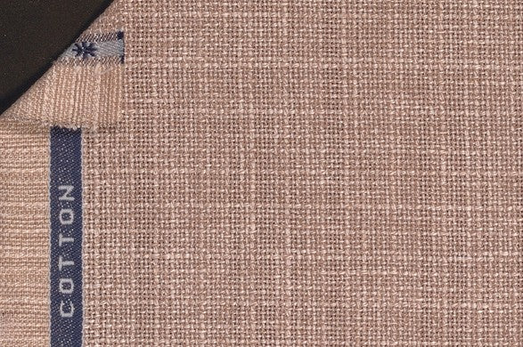 Dormeuil Fabric Beige Plain 47% Linen 43% Wool 10% Cotton (Ref-862653)