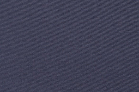 Dormeuil Fabric Navy Plain 51% Silk 49% Wool (Ref-878104)