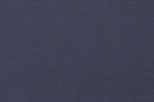Dormeuil Fabric Navy Plain 51% Silk 49% Wool (Ref-878104)