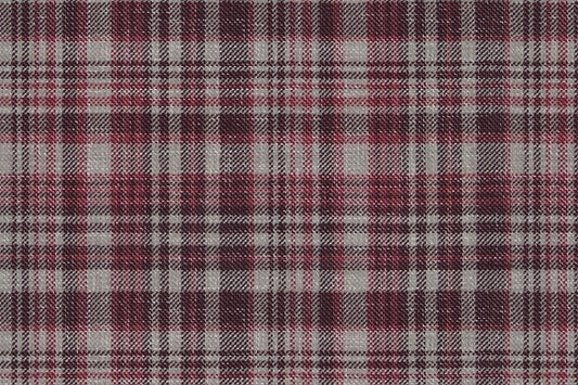 Dormeuil Fabric Red Check 55% Wool 45% Silk (Ref-880083)