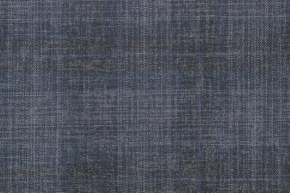 Dormeuil Fabric Blue Check 55% Wool 45% Silk (Ref-880115)