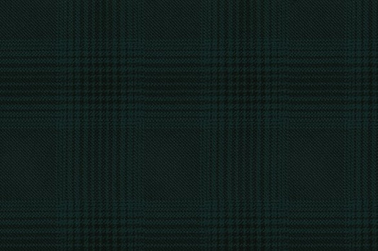 Dormeuil Fabric Green Check 55% Wool 45% Silk (Ref-880121)