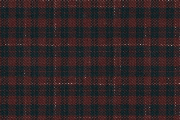Dormeuil Fabric Red Check 55% Wool 45% Silk (Ref-880123)