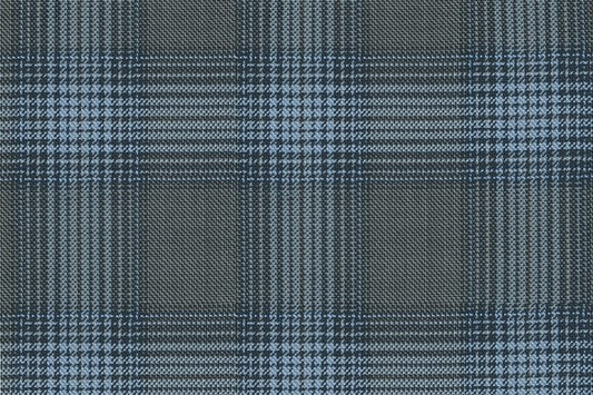 Dormeuil Fabric Blue Check 55% Wool 45% Silk (Ref-880124)