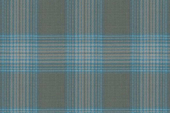 Dormeuil Fabric Green Check 55% Wool 45% Silk (Ref-880125)