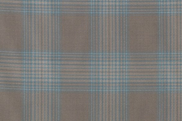 Dormeuil Fabric Beige Check 55% Wool 45% Silk (Ref-880125)