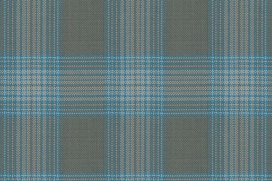 Dormeuil Fabric Green Check 55% Wool 45% Silk (Ref-880125)