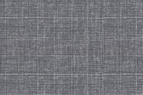 Dormeuil Fabric Grey Check 55% Wool 45% Silk (Ref-880128)