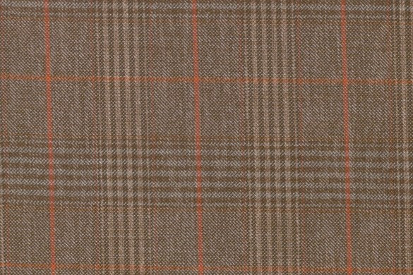 Dormeuil Fabric Brown Check 55% Wool 45% Silk (Ref-880130)