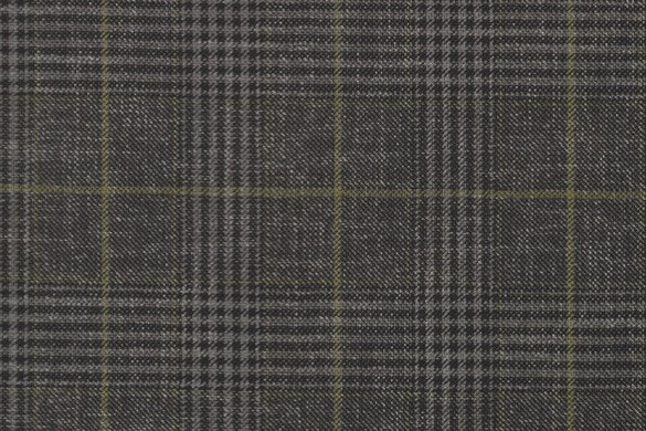 Dormeuil Fabric Grey Check 55% Wool 45% Silk (Ref-880133)