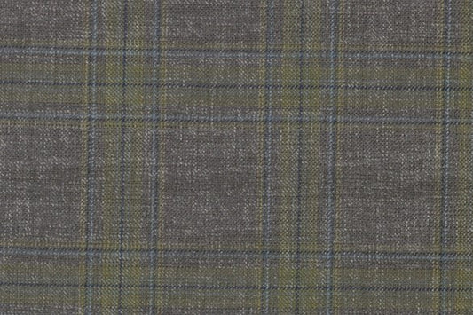 Dormeuil Fabric Grey Check 55% Wool 45% Silk (Ref-880134)