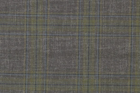 Dormeuil Fabric Grey Check 55% Wool 45% Silk (Ref-880134)