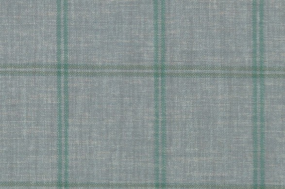 Dormeuil Fabric Green Check 55% Wool 45% Silk (Ref-880141)