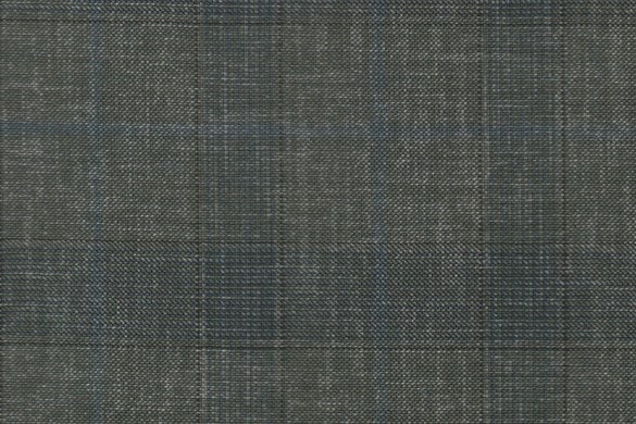 Dormeuil Fabric Green Check 55% Wool 45% Silk (Ref-880145)