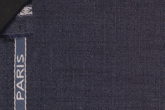 Dormeuil Fabric Blue Plain 55% Wool 45% Silk (Ref-881008)