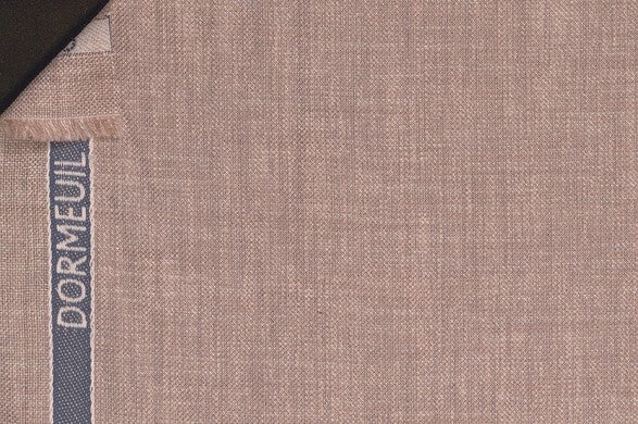 Dormeuil Fabric Beige Plain 55% Wool 45% Silk (Ref-881018)