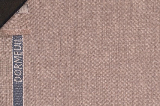 Dormeuil Fabric Beige Plain 55% Wool 45% Silk (Ref-881018)