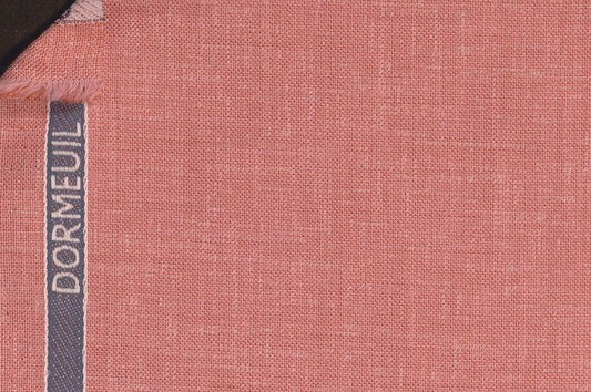 Dormeuil Fabric Pink Plain 55% Wool 45% Silk (Ref-881025)