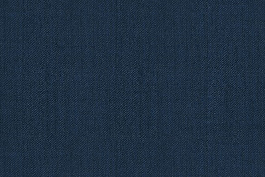 Dormeuil Fabric Blue Plain 96% Wool 4% Silk (Ref-881055)