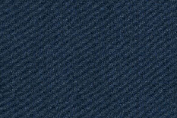Dormeuil Fabric Blue Plain 96% Wool 4% Silk (Ref-881055)