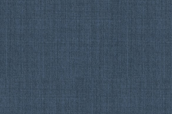 Dormeuil Fabric Blue Plain 96% Wool 4% Silk (Ref-881056)