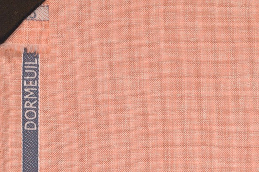 Dormeuil Fabric Orange Plain 55% Wool 45% Silk (Ref-881063)