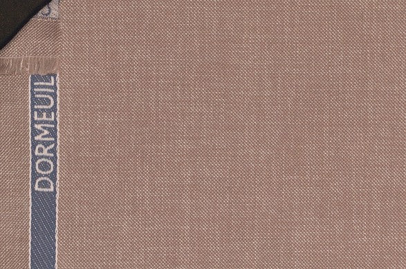 Dormeuil Fabric Brown Plain 55% Wool 45% Silk (Ref-881065)
