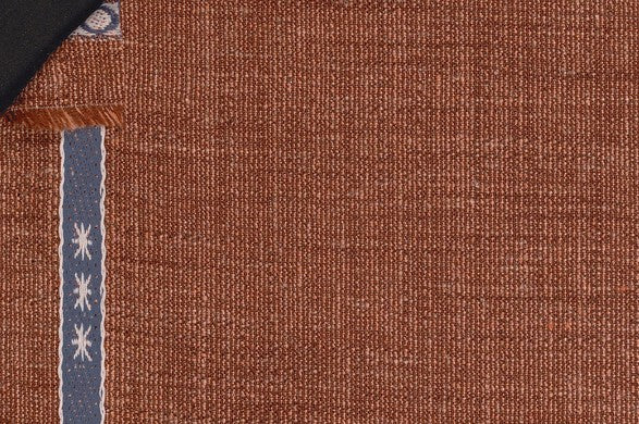 Dormeuil Fabric Orange Plain 35% Wool 23% Bamboo 22% Silk 20% Linen (Ref-881103)