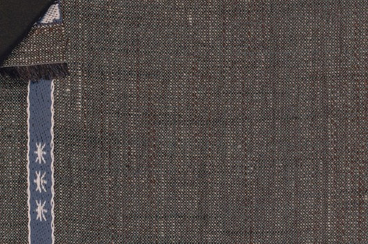 Dormeuil Fabric Green Plain 35% Wool 23% Bamboo 22% Silk 20% Linen (Ref-881152)