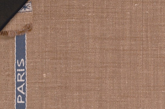 Dormeuil Fabric Brown Plain 35% Wool 23% Bamboo 22% Silk 20% Linen (Ref-881160)