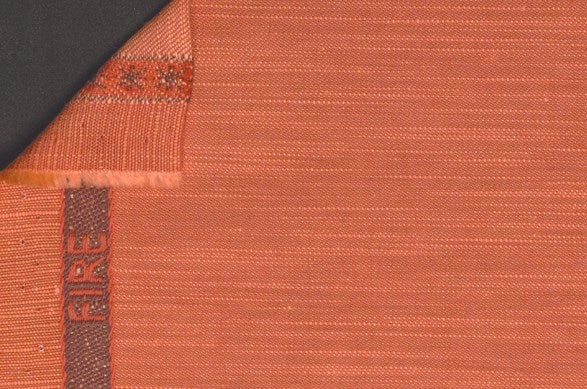 Dormeuil Fabric Orange Plain 55% Linen 45% Wool (Ref-881322)