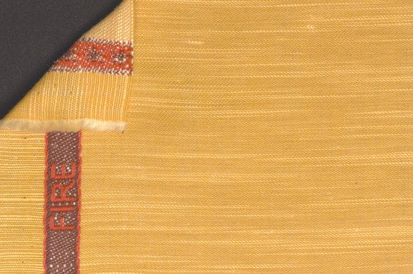 Dormeuil Fabric Yellow Plain 55% Linen 45% Wool (Ref-881324)