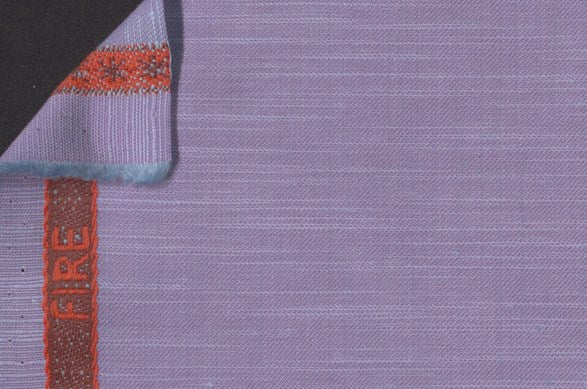 Dormeuil Fabric Purple Plain 55% Linen 45% Wool (Ref-881325)