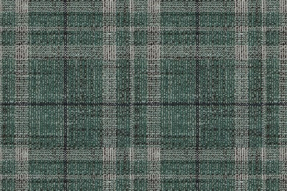 Dormeuil Fabric Green Check 35% Wool 23% Bamboo 22% Silk 20% Linen (Ref-881503)