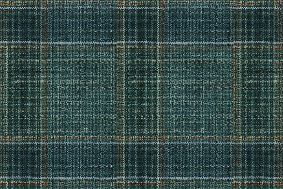 Dormeuil Fabric Blue Check 35% Wool 23% Bamboo 22% Silk 20% Linen (Ref-881513)