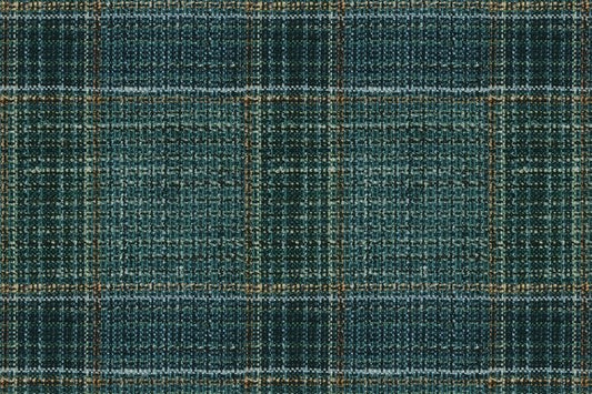 Dormeuil Fabric Blue Check 35% Wool 23% Bamboo 22% Silk 20% Linen (Ref-881513)