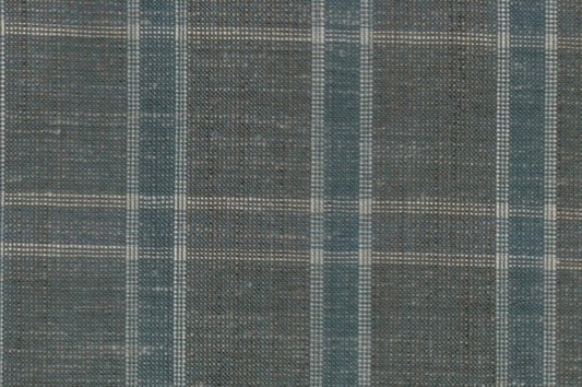 Dormeuil Fabric Green Check 35% Wool 23% Bamboo 22% Silk 20% Linen (Ref-881516)