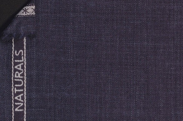 Dormeuil Fabric Navy Plain 83% Wool 17% Linen (Ref-882117)
