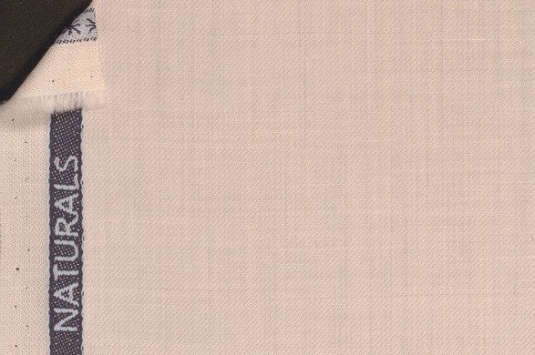 Dormeuil Fabric Off White Plain 83% Wool 17% Linen (Ref-882119)