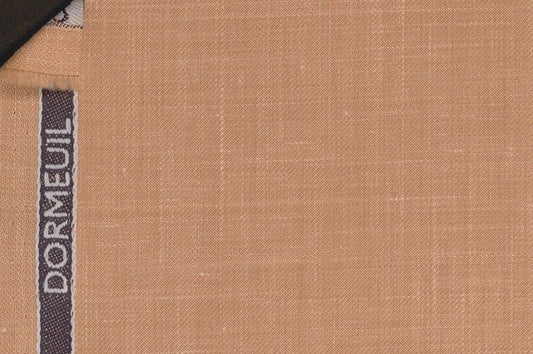 Dormeuil Fabric Beige Plain 83% Wool 17% Linen (Ref-882123)