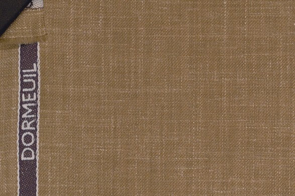 Dormeuil Fabric Green Plain 83% Wool 17% Linen (Ref-882124)