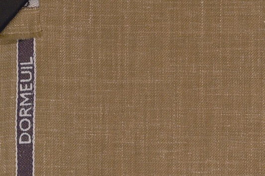 Dormeuil Fabric Green Plain 83% Wool 17% Linen (Ref-882124)