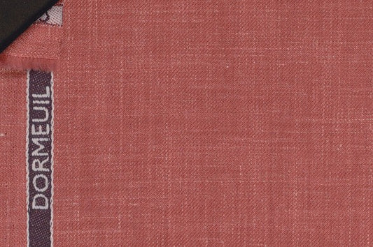Dormeuil Fabric Pink Plain 83% Wool 17% Linen (Ref-882125)