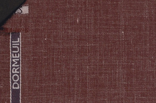Dormeuil Fabric Purple Plain 83% Wool 17% Linen (Ref-882128)