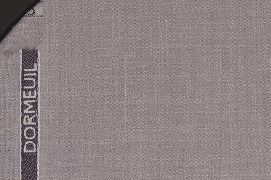 Dormeuil Fabric Grey Plain 83% Wool 17% Linen (Ref-882130)